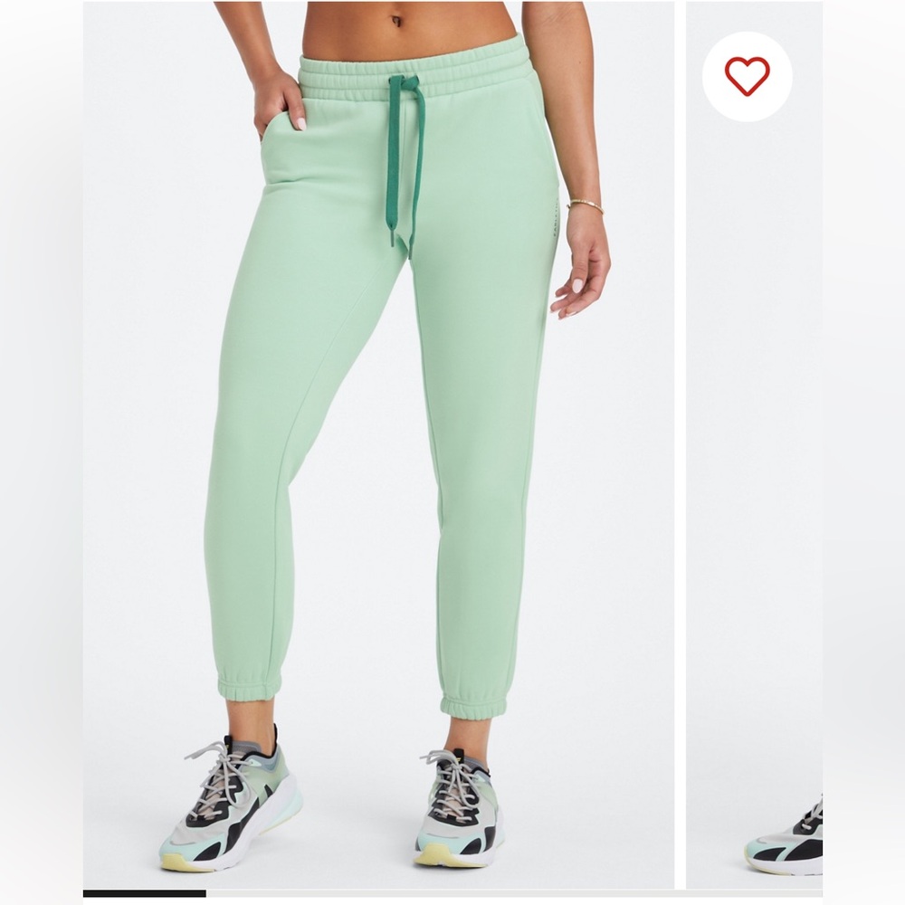 Fabletics Mint Green Ankle Sweatpants